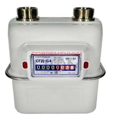 Счетчик газа Орел СГД G 4 (левый), 1 1/4" /2023г/